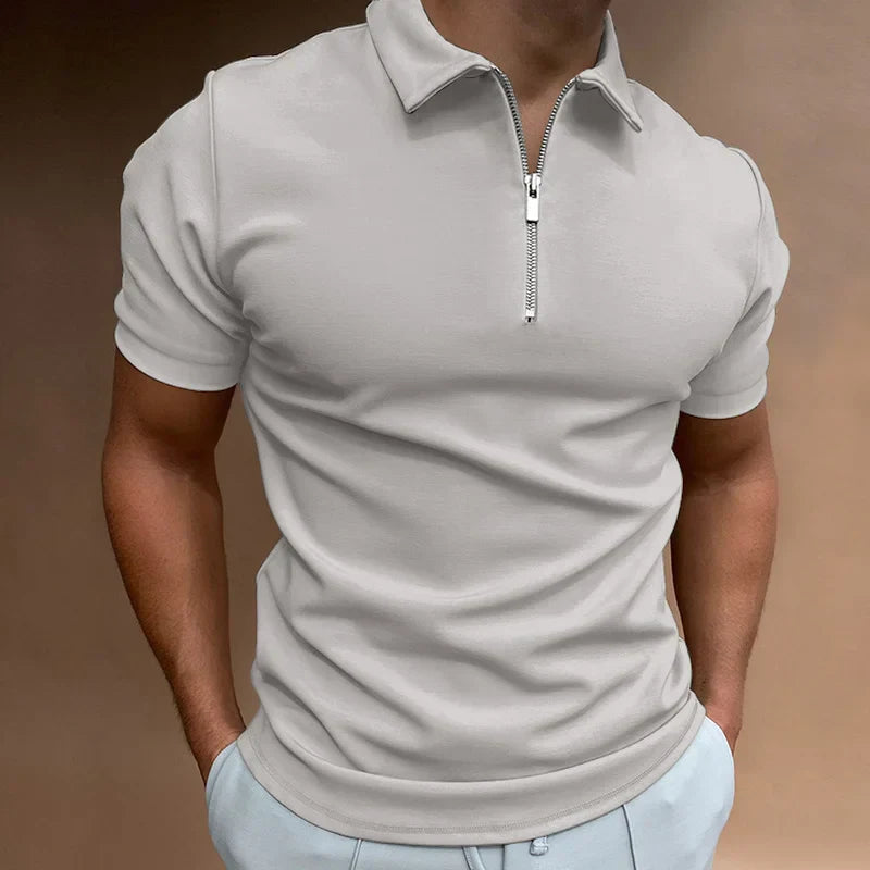 TARO | elegantes Reißverschluss Polo