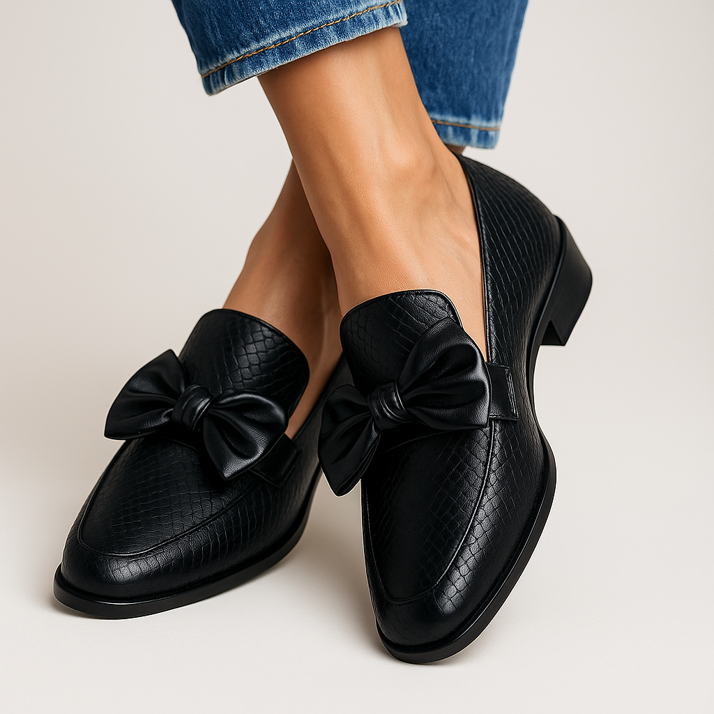 CLAUDIA | elegant-chic Loafer mit Schleife