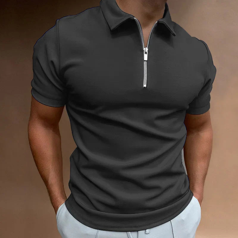 TARO | elegantes Reißverschluss Polo