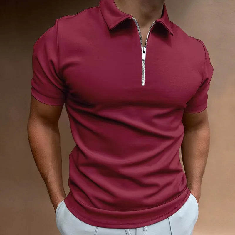 TARO | elegantes Reißverschluss Polo
