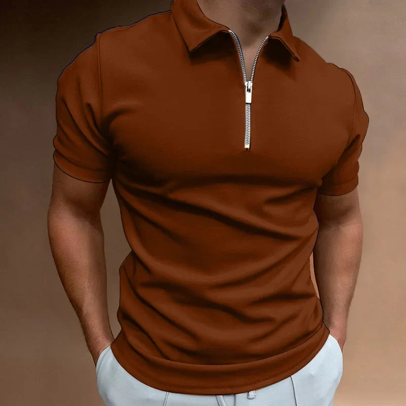 TARO | elegantes Reißverschluss Polo