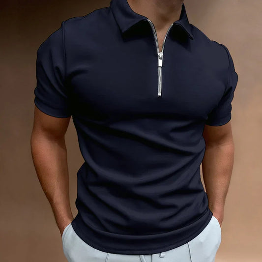 TARO | elegantes Reißverschluss Polo