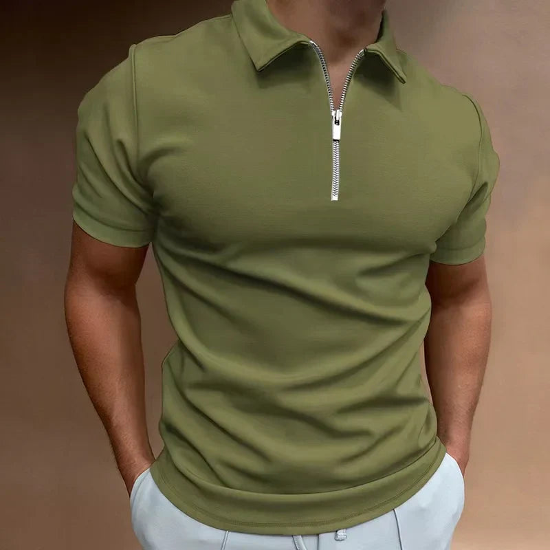 TARO | elegantes Reißverschluss Polo